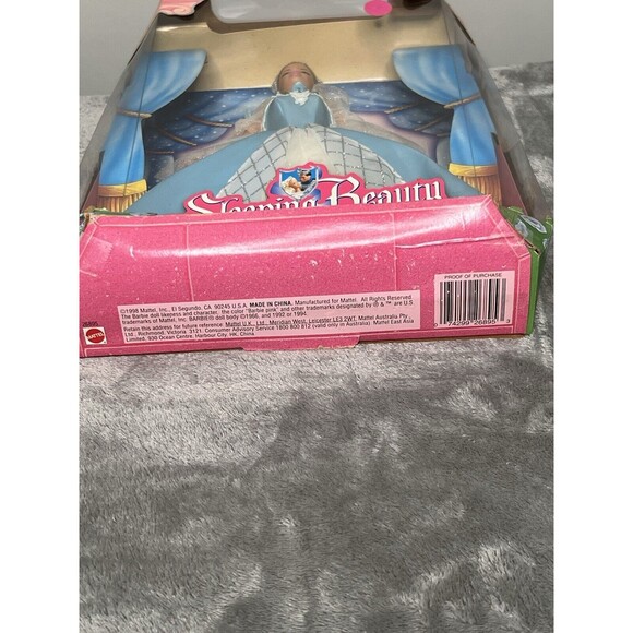 Sleeping Beauty Barbie 1998 Mattel Disney princess New in Box - Picture 13 of 13